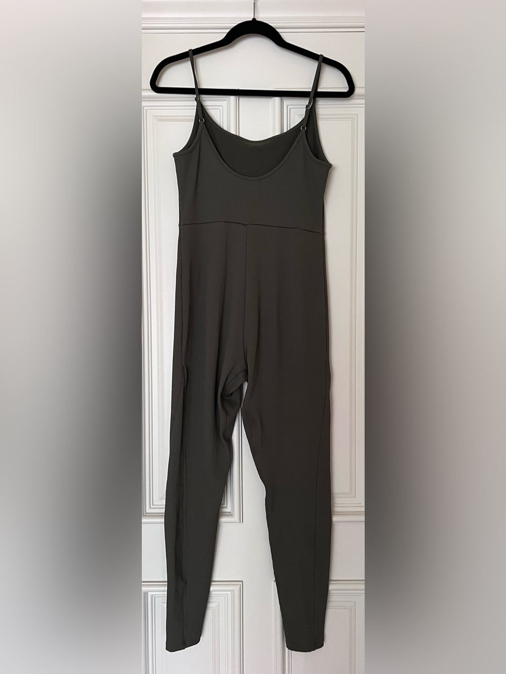 Green Ribbed Jumpsuit - Picture 2 of 5